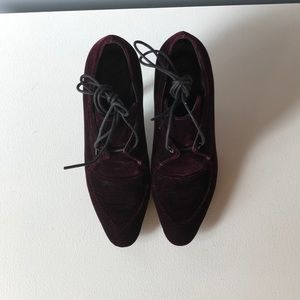 10 Crosby Derek Lam Purple Velvet Shoe Bootie